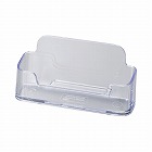 カタログスタンド　名刺サイズ横置き　クリア