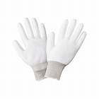ウレタン背抜き手袋　ホワイトＬ　１０双入