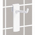 メッシュ用樹脂フック　白　長さ４０ｍｍ　１０本入