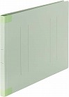 フラットファイル背補強タイプＡ４横　グリーン１０冊