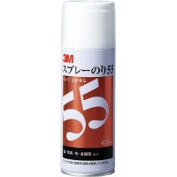 スプレーのり５５　４３０ｍｌ　再接着タイプ　５缶