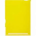 スーパーハードホルダー（透明・マチ付）黄