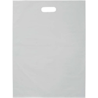 高密度ポリエチレン手提袋　Ｍ　白　２５枚×１６
