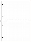 マルチ帳票エコノミー　Ａ４白紙２面４穴　２５００枚