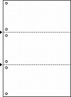 マルチ帳票エコノミー　Ａ４白紙３面６穴　２５００枚