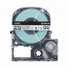 テプラＰＲＯテープ　はがせる　白ラベル黒字　９ｍｍ