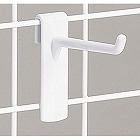 メッシュ用樹脂フック　白　長さ６０ｍｍ　１００本入