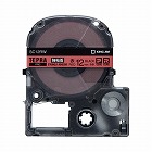 テプラ　ＰＲＯテープ　強粘着赤ラベル１２ｍｍ黒文字