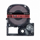 テプラ　ＰＲＯテープ　強粘着赤ラベル１８ｍｍ黒文字
