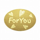 ギフトシール　Ｆｏｒ　Ｙｏｕ　ハート楕円　５００片