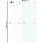 マルチプリンタ帳票　Ｂ４　カラー４面８穴　１００枚