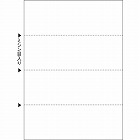 マルチプリンタ帳票　Ａ４白紙　ヨコ　４面　１００枚