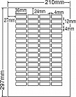 ナナワード　マルチタイプ　Ａ４　６０面　５００枚