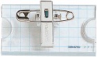 Ｕ型名札　２５×５０ｍｍピン・クリップ両用型１０個