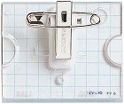 Ｕ型名札　４０×５０ｍｍピン・クリップ両用型１０個