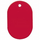 番号札　大　無地　赤　６０×４０ｍｍ　１０個入