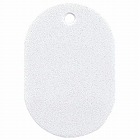 番号札　大　無地　白　６０×４０ｍｍ　１０個入