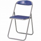 折りたたみイス　座幅３５５　ブルー　８脚セット