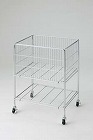 軽量ワイヤーワゴン　幅６００奥行４５０　クローム