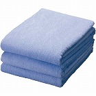 トリプルパワー　バスタオル　ブルー　３枚