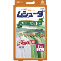 ムシューダ１年防虫　クローゼット用　３個×５箱