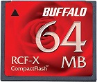 コンパクトフラッシュカード　６４ＭＢ×３