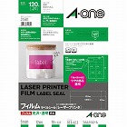 フィルムラベル　透明光沢　ＬＢＰ　１２面　１０枚