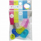 キャップ型指サック　イロメク（Ｍ）１パック５個入