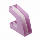 ファイルボックス（仕切板付）Ａ４縦　ピンク