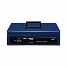 手提金庫　Ａ５　スリム　ブルー