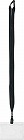 ＩＤカード用ハード吊り下げ名札　黒　５０個入