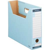 ファイルボックス　Ｔタイプスリム　Ａ４横　青　５個