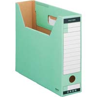 ファイルボックス　Ｔタイプスリム　Ａ４横　緑　５個