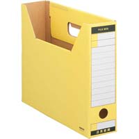 ファイルボックス　Ｔタイプスリム　Ａ４横　黄　５個
