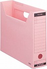 ファイルボックス　Ｂタイプスリム　Ａ４横　桃　５個