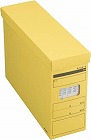 タイムカードボックス　蓋付　イエロー　３個