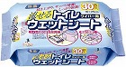 トイレワイパーウェットシート　３０枚入×５