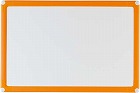 樹脂枠ホワイトボード　オレンジ枠３００×４５０ｍｍ