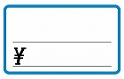 プライスカード　ブルー　中　２５０枚入