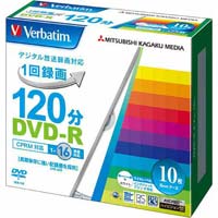 ＤＶＤ‐Ｒ録画用　１６倍速　ＩＪ対応　１０枚Ｐ