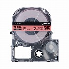 テプラ　ＰＲＯテープ　エコ　赤　１２ｍｍ　黒字×５