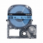 テプラ　ＰＲＯテープ　エコ　青　６ｍｍ　黒文字×５