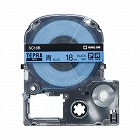 テプラ　ＰＲＯテープ　エコ　青　１８ｍｍ　黒字×５