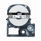 テプラ　ＰＲＯテープ　ロング白色　１８ｍｍ黒字×５