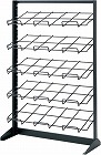 マガジンラック平置タイプ５段　幅７００　ブラック