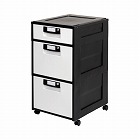 オフィスキャビネット　浅１深２段