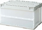 折りたたみコンテナフタ一体型　５０Ｌグレー