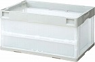 折りたたみコンテナ　フタなし　４０Ｌグレー