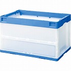 折りたたみコンテナ　フタなし　５０Ｌブルー