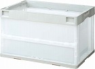 折りたたみコンテナ　フタなし　５０Ｌグレー